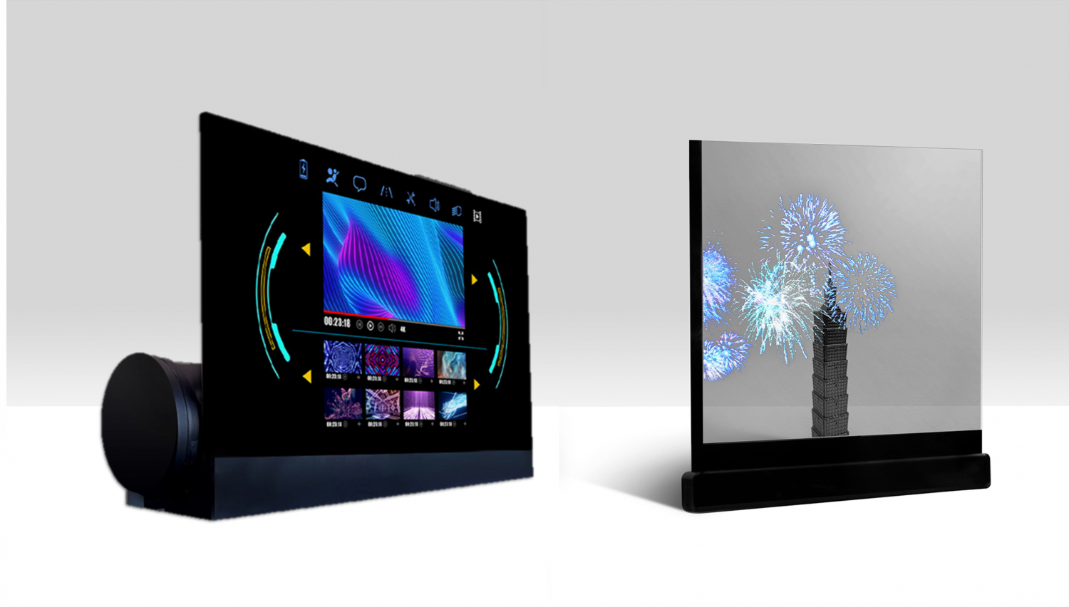 可卷式、折迭性、高透明